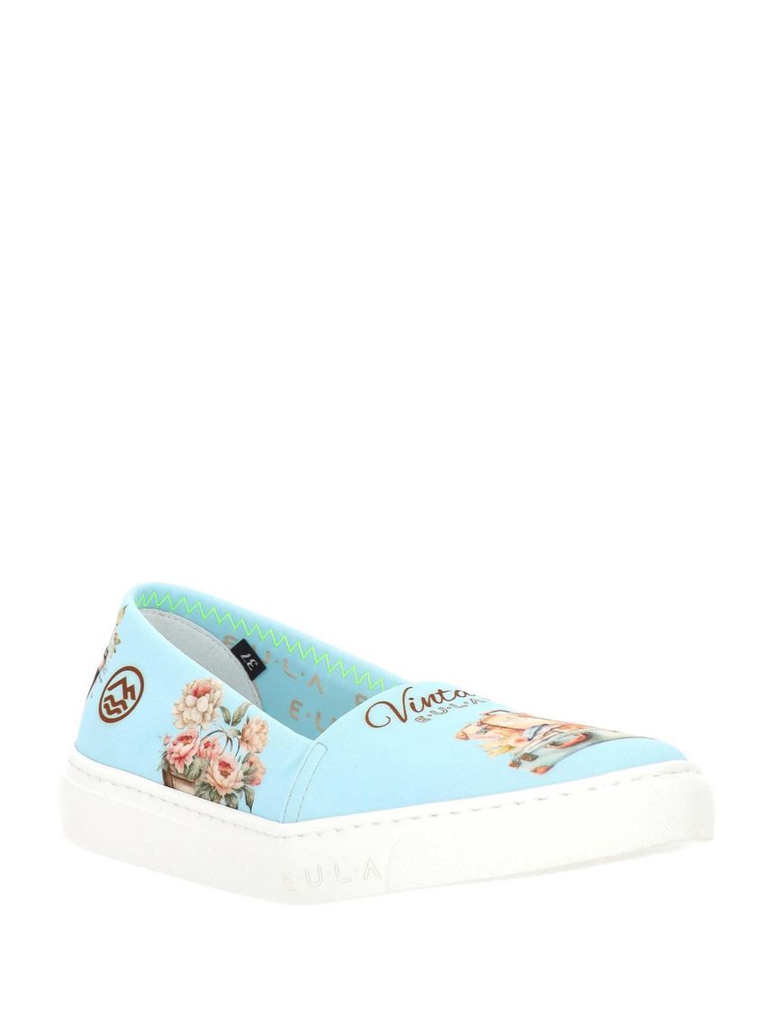 UNKNOWN BRAND Flat shoes Light Blue SEADVINTAGECELESTE