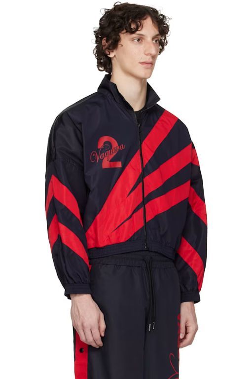 [VAQUERA]Black   Red Windbreaker Jacket 251999M180000