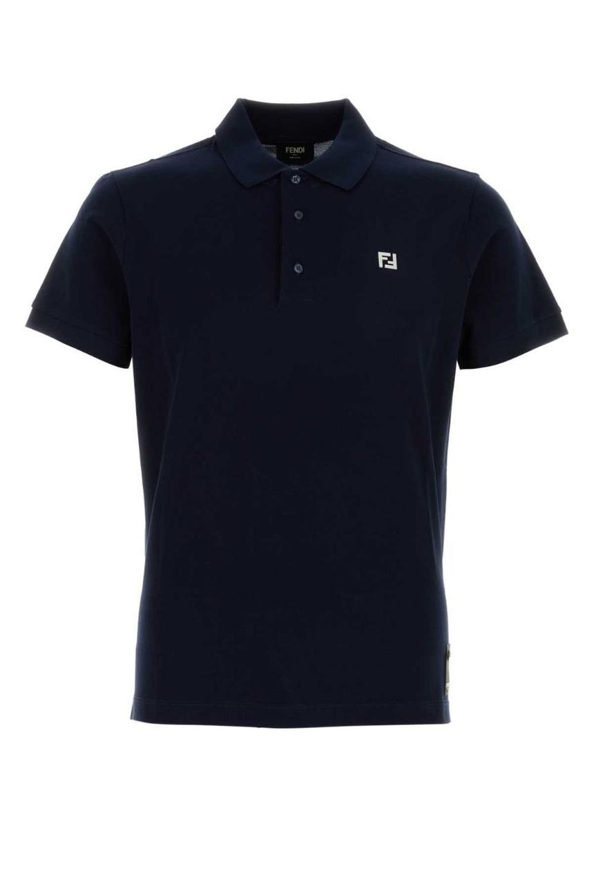 Tシャツ・カットソー FENDI Air Force blue piquet polo shirt  (FY0985AUA5 F0U6K) 펜디(Fendi) | FENDI FY0985AUA5 F0U6K Air Force blue piquet