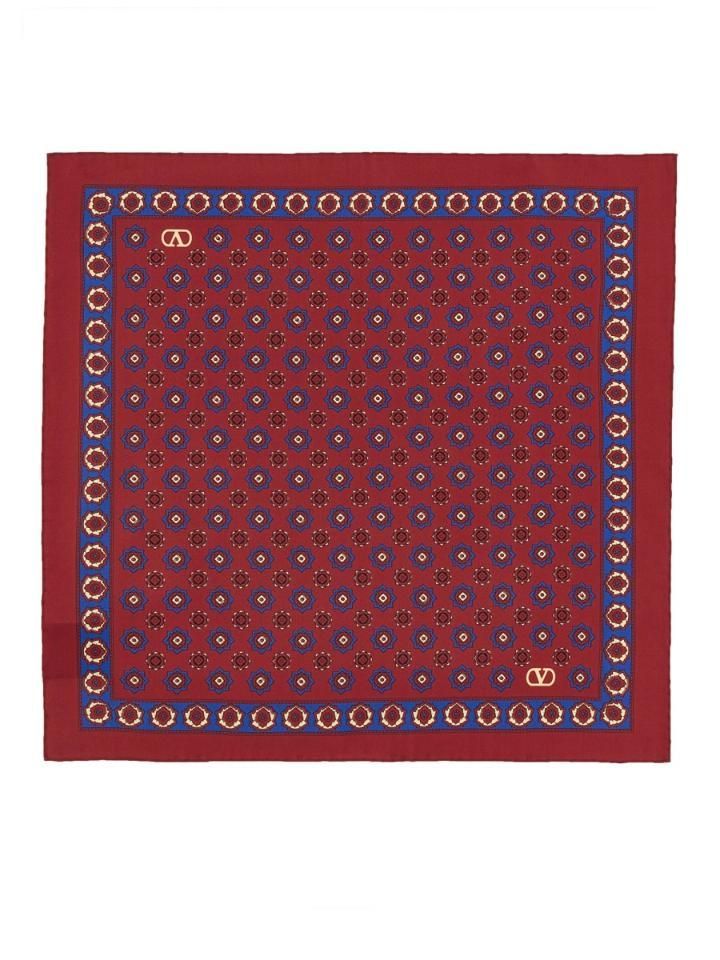 VALENTINO GARAVANI SILK TWILL SCARF 6Y2EK007RME_RDM