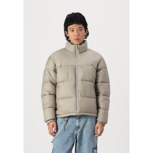 Hollister Co. BOXY MOCK NECK PUFFER VINTAGE - 겨울 재킷 - 빈티지 카키 1808205