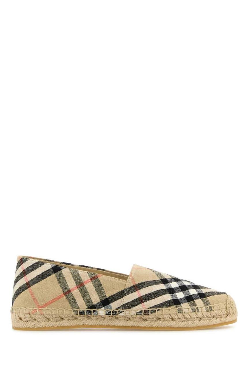 버버리(Burberry) | BURBERRY Embroidered canvas espadrilles