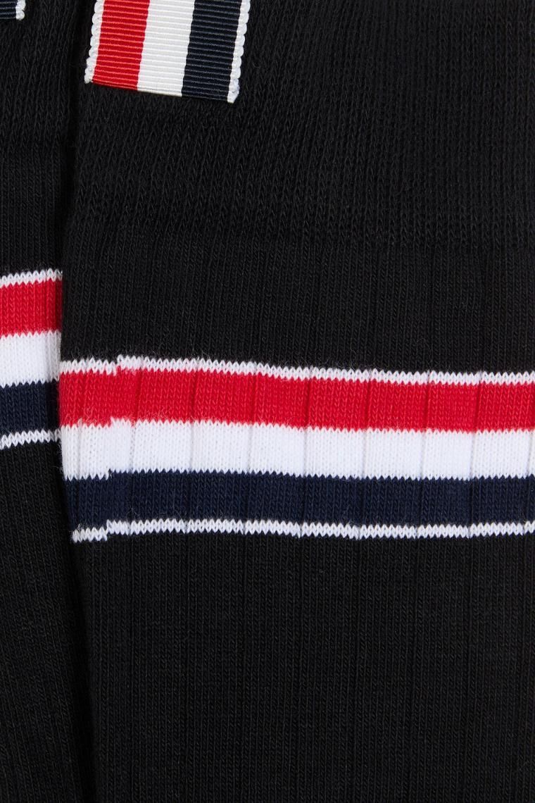 [NB07] 톰브라운 남성 양말 Striped ribbed cotton blend socks 46376663162848517
