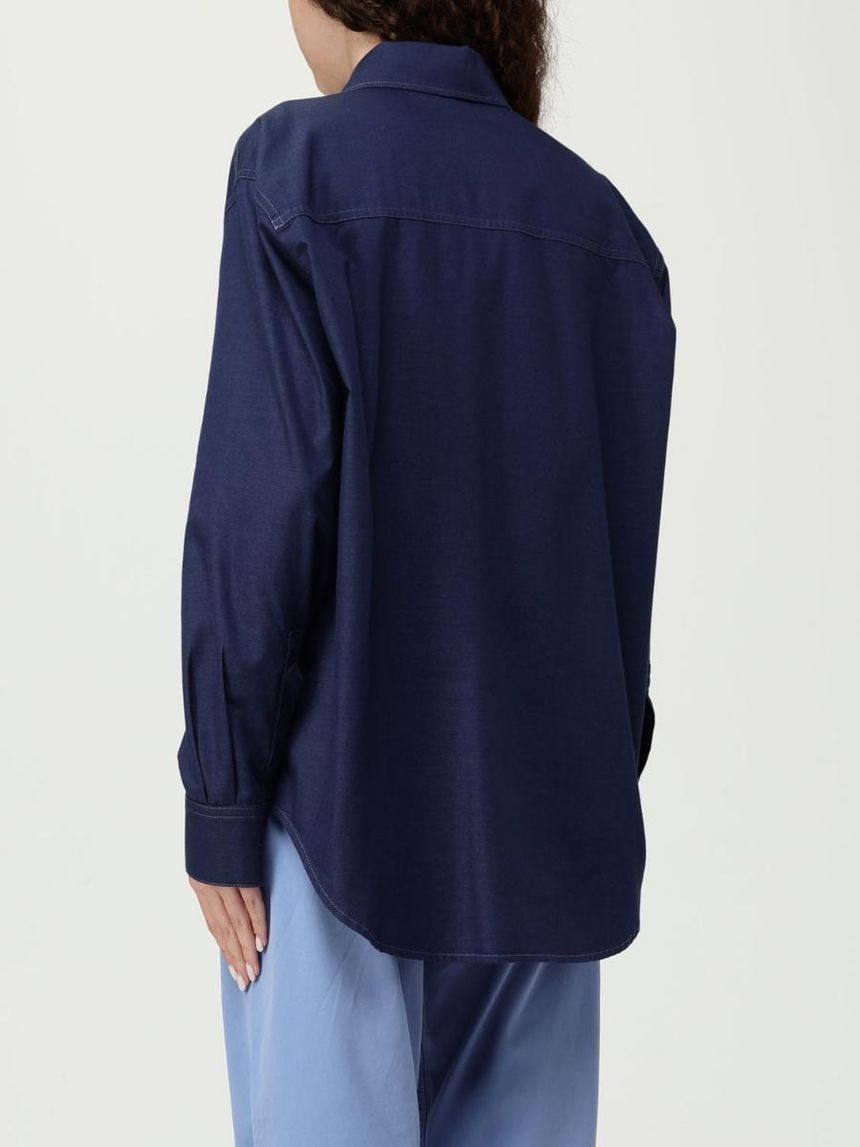 엠포리오아르마니 Womans Shirt Emporio Armani EW000739AF12432 Blue UB091 []