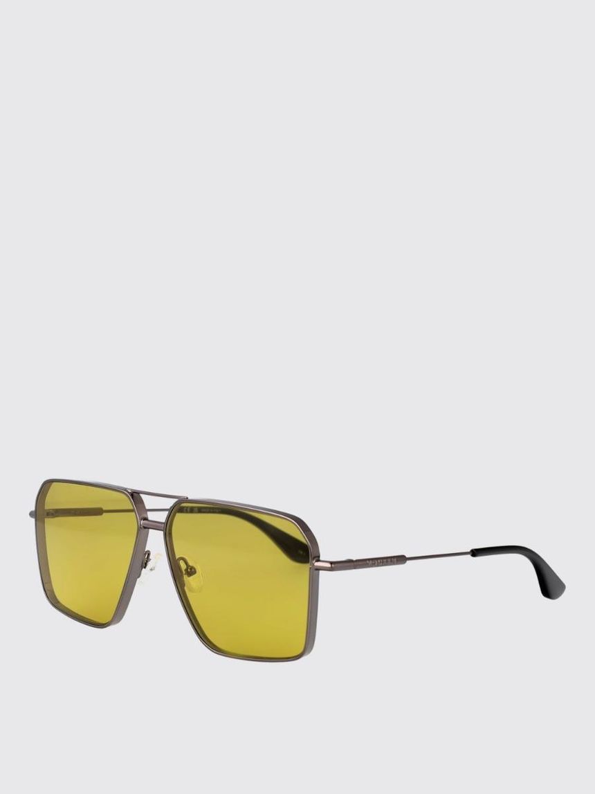 Mcqueen Mens Sunglasses Mcqueen AM0500S Silver coloured 002 []