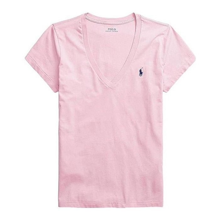 폴로 여성 브이넥 반팔티셔츠 Pink