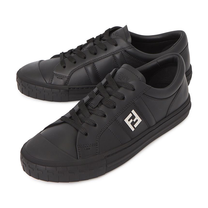 FENDI ♪ ドミノ レザースニーカー 7E1706NA7 Fendi Domino Men's Sneakers 7E1706 NA7 F0QA1 136077193 | eBay