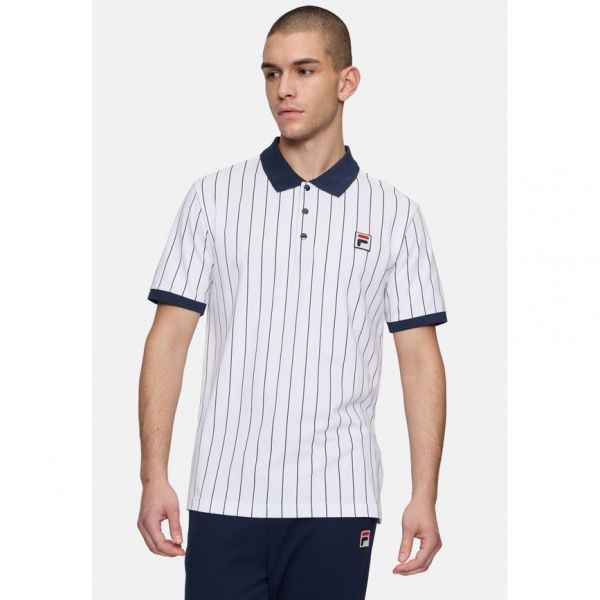 필라 LINTER Polo bright white 블랙 iris 스트립d ZA2963387