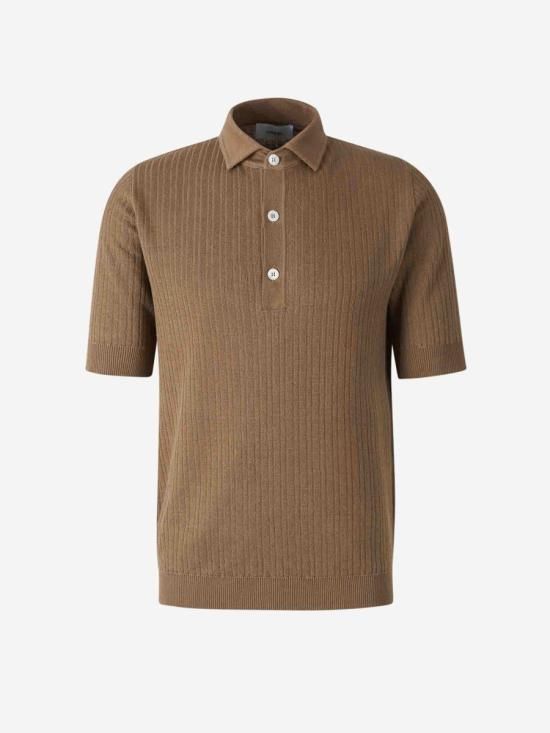 25SS 라르디니 반팔 셔츠 ESLPMC90 420TORTORA Brown