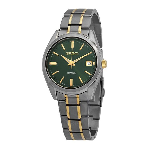 Seiko 세이코 에센셜 쿼츠 그린 다이얼 남성용 시계