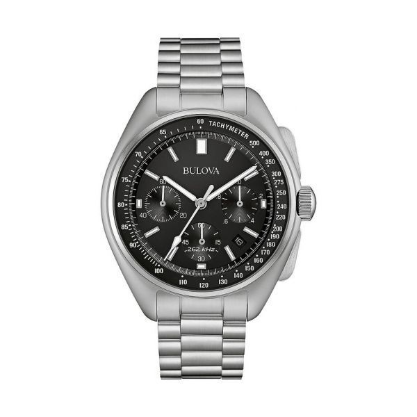 Bulova 불로바 루나 파일럿 크로노그래프 스테인리스 스틸 브레이슬릿 시계 2436505