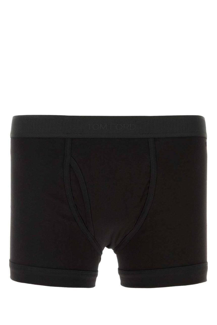 TOM FORD Black stretch cotton boxer T4LC32040 002