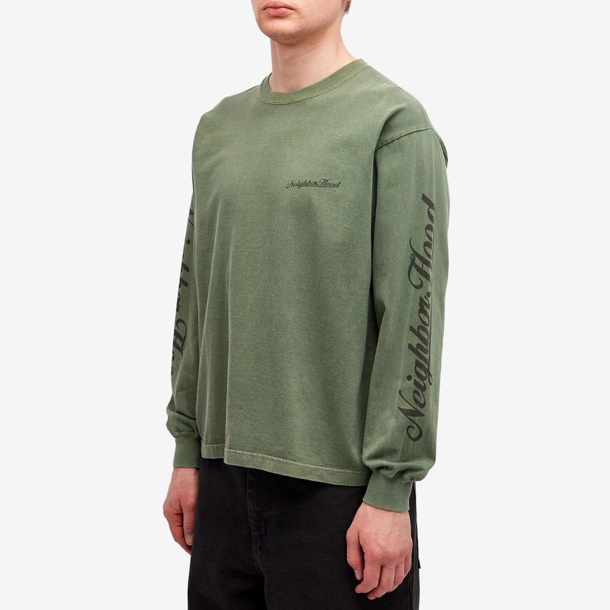네이버후드 Neighborhood LS 12 Long Sleeve T Shirt 242PCNH-LT12-OLV