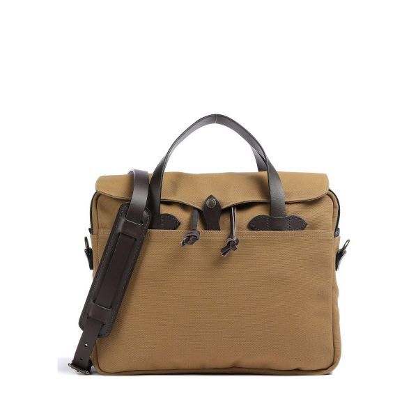 Filson 필슨 러기드 트윌 오리지널 브리프케이스 14″ 면 자연색 1615175