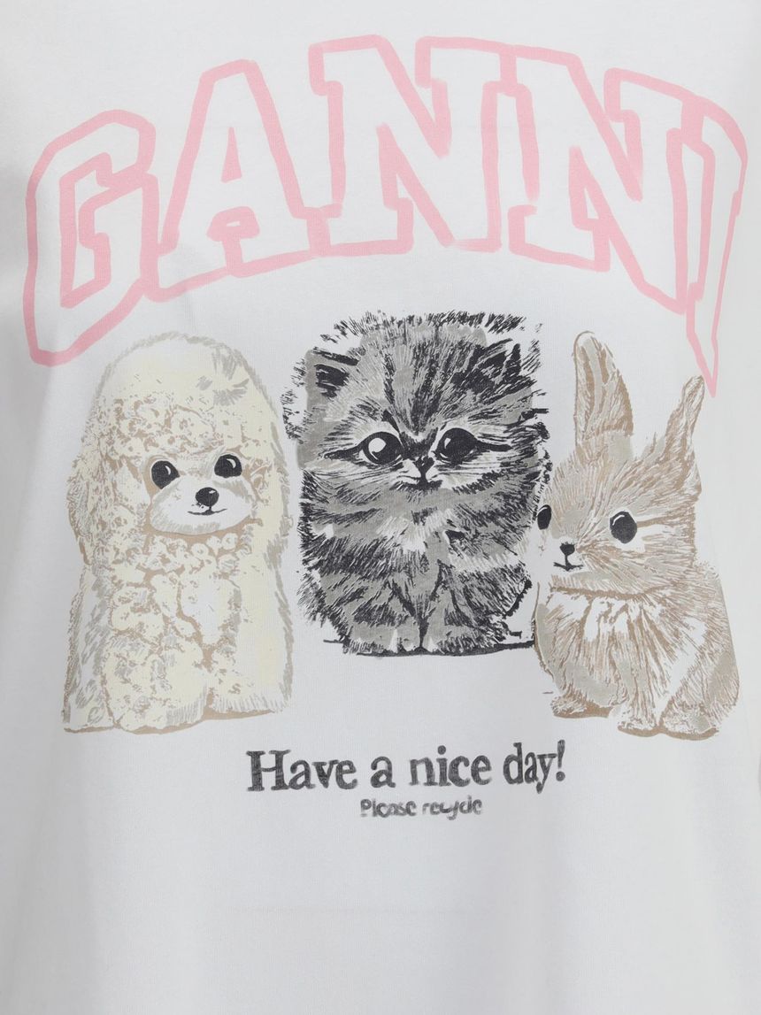 GANNI Have a Nice Day long-sleeved Top T4275_151