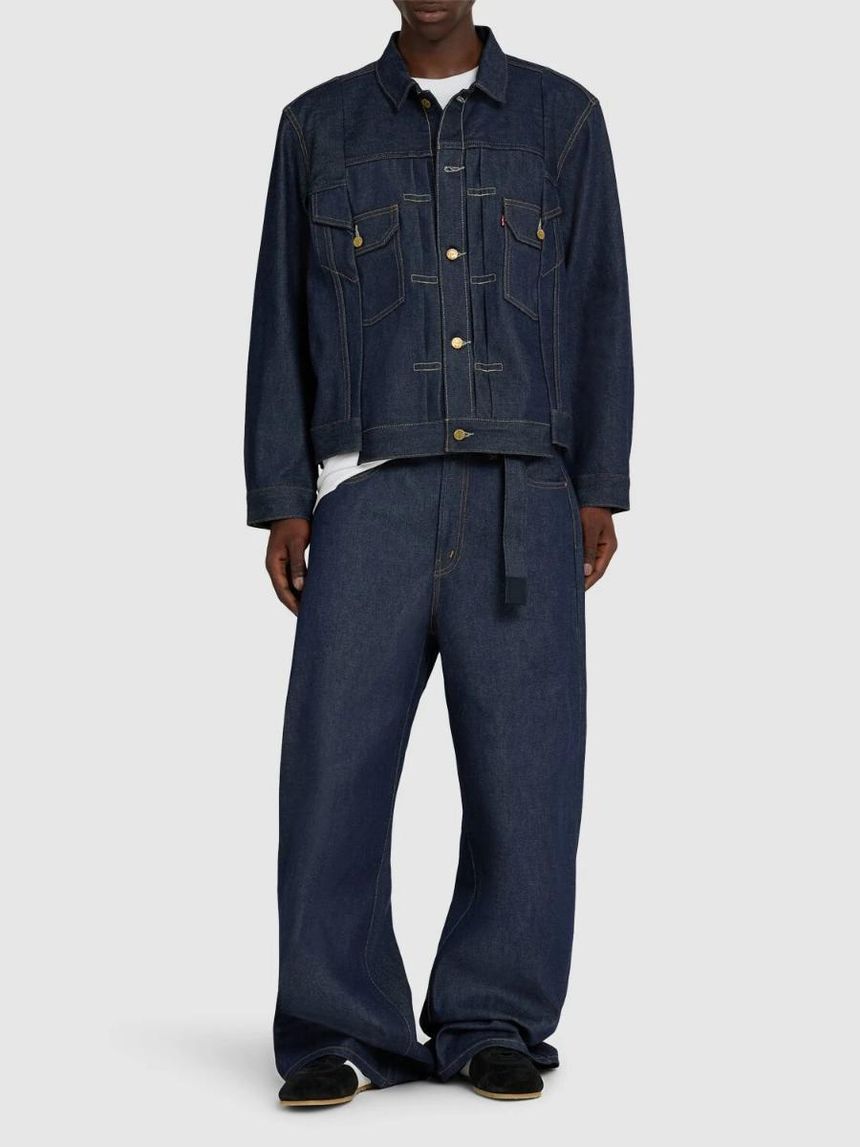 25 SS 사카이 남성 Levis 데님 재킷 81I IVO021 TP720071938