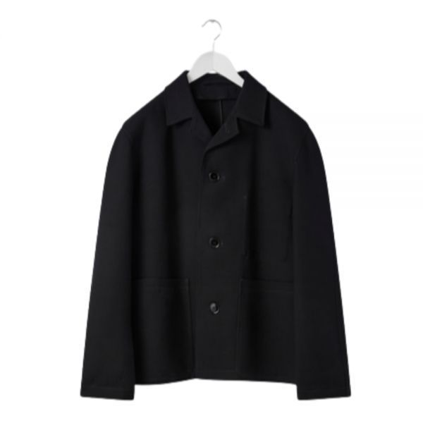 lemaire cropped crombie jacket