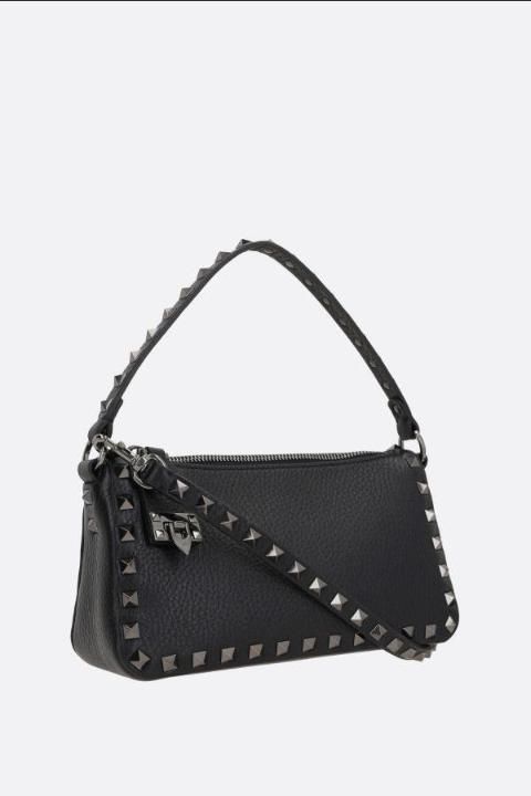 VALENTINO GARAVANI Rockstud 스몰 그레인 가죽 숄더백 6W2B0J47HAD0NO