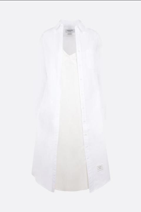 톰브라운 미디 미디 원피스 FDSD78C06177 100 WHITE