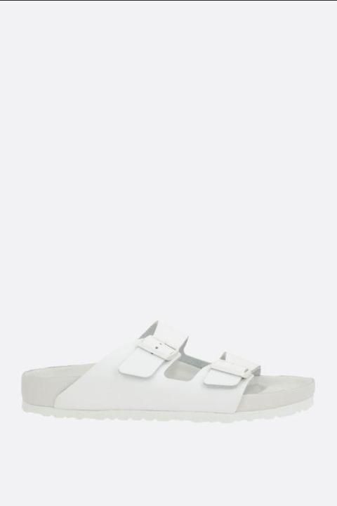 BIRKENSTOCK Arizona BS flat sandals in grainy leather (Narrow Fit) 1022421WHITE