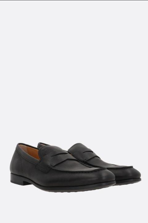 XXM51B00010S5P B999 GRAINED LEATHER PENNY LOAFERS