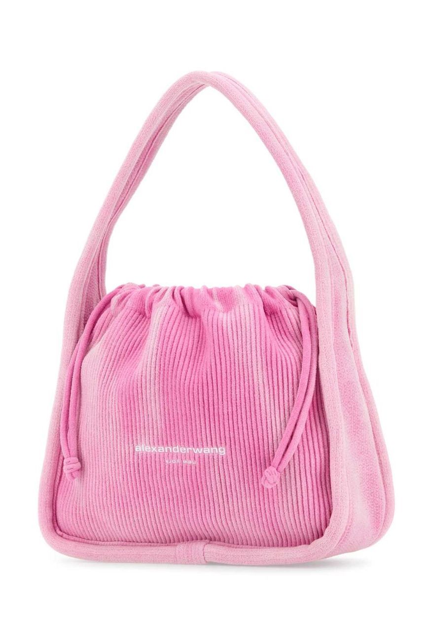 ALEXANDER WANG Pink corduroy small Ryan handbag 20424K41T 674B