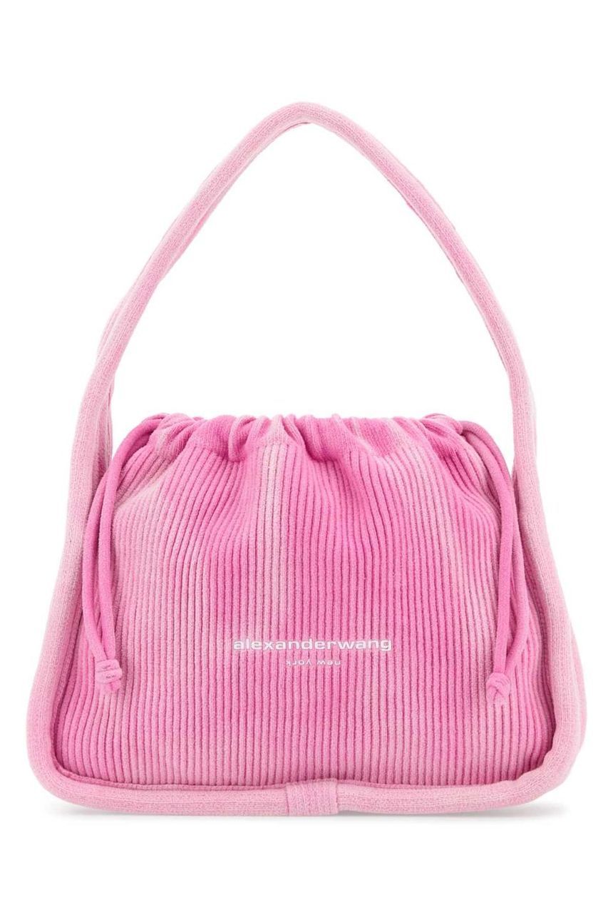 ALEXANDER WANG Pink corduroy small Ryan handbag 20424K41T 674B