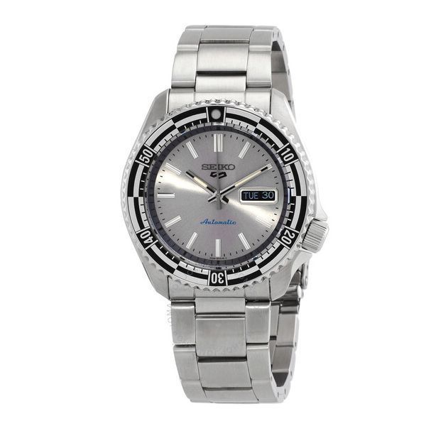 Seiko 세이코 5 스포츠 자동 실버 다이얼 남성용 시계