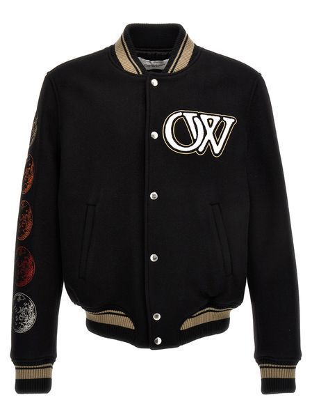 오프화이트 자켓 OMEH053F23FAB002 Black
