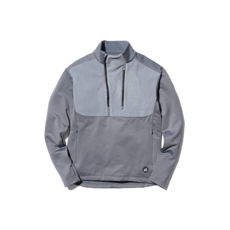 SNOW PEAK Hybrid Fleece Pullover 스노우피크 하이브리드후리스 풀오버그레이 MM4310-SW02GY 271756