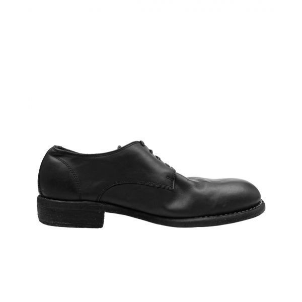 구이디 992X 홀스 풀 그레인 레더 더비 블랙 Guidi 992X Horse Full Grain Leather Derby Black