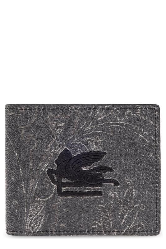 남성 Etro Pegaso 자수 지갑 N0000