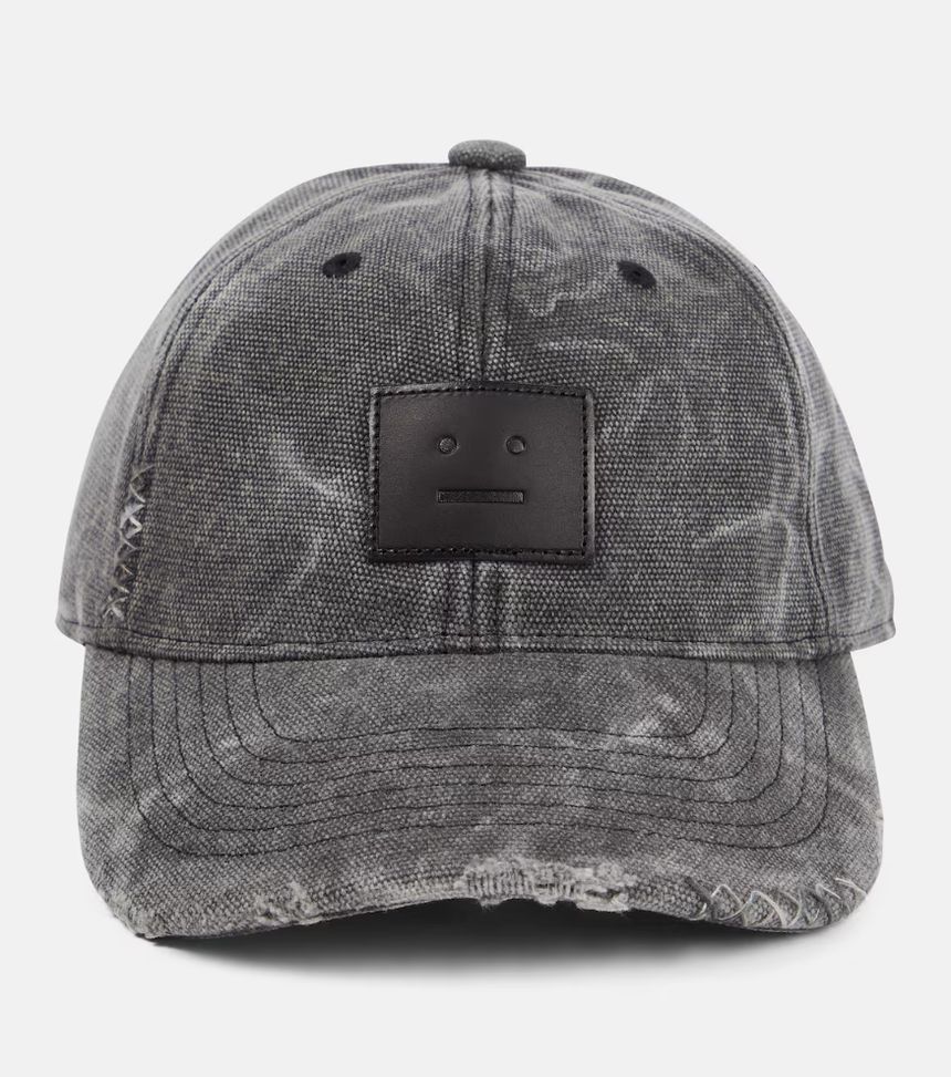 [NB04] 아크네 스튜디오 여성 모자 Cunov distressed canvas baseball cap P00886715
