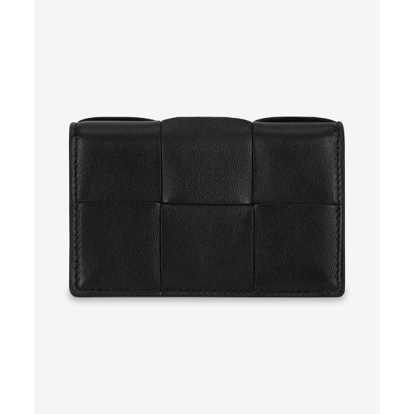 BOTTEGA VENETA 보테가베네타 카세트 명함 카드 케이스 - 블랙 814644VCQC48425