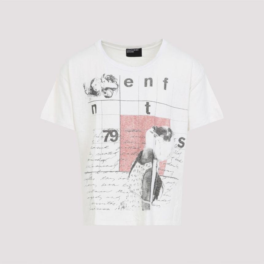 앙팡 리쉬 데프리메 Enfants Riches Deprimes Pharmacists Daughter T shirt 010817-FADED WHITE