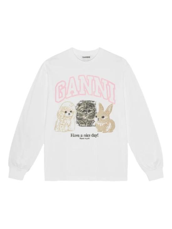 25FW 가니 스웨터 T4275 151 WHITE