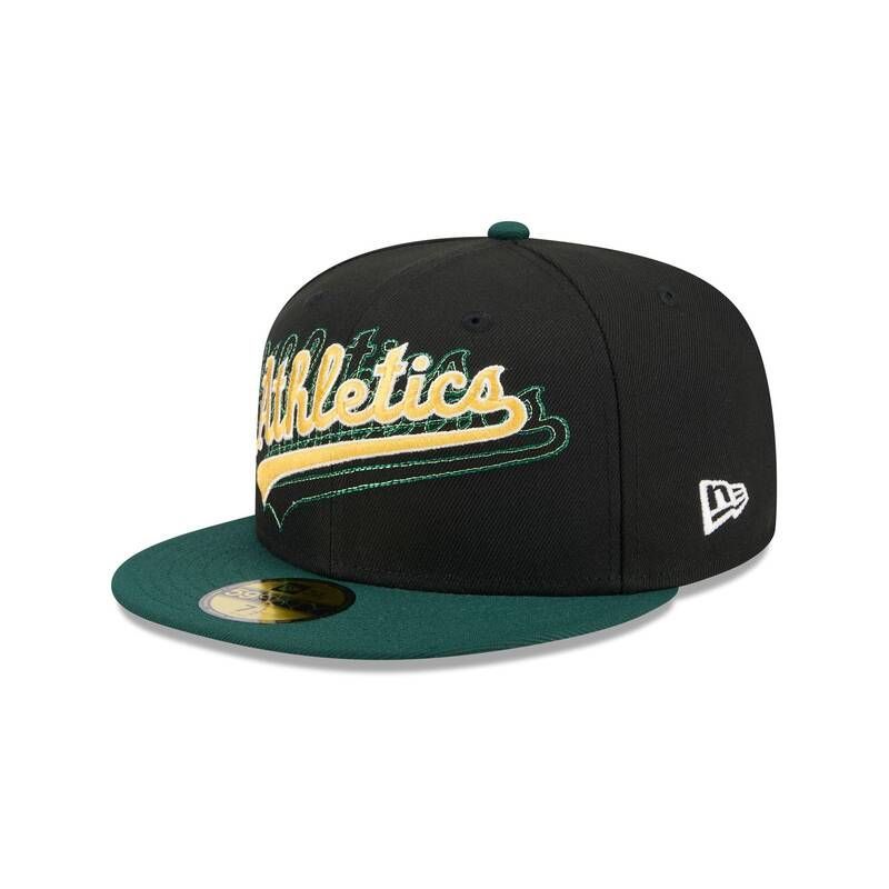 뉴에라 Athletics 쉐도우 Stitch 59FIFTY 5950 Fitted Hat 8776671