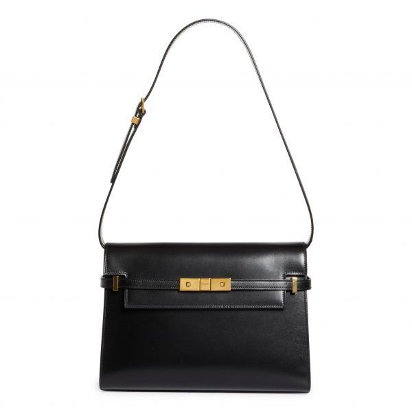 우먼 Saint Laurent 미디움 맨하탄 숄더 토트백 Noir 7218478