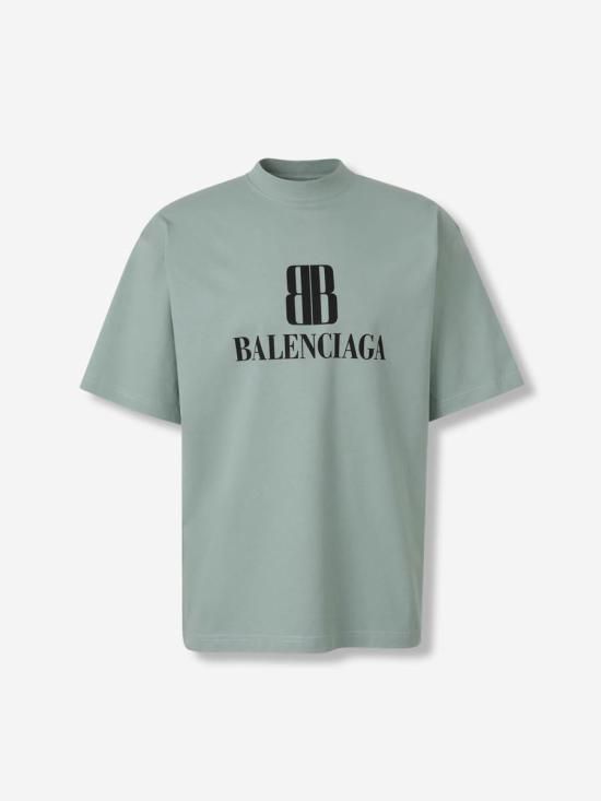 25FW 발렌시아가 긴팔 셔츠 764235TSVU4 3421SAGE GREEN MINT GREEN