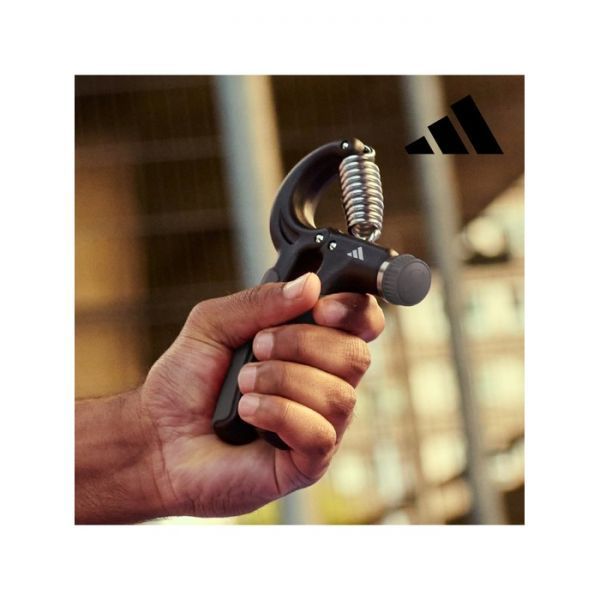 adidas 아디다스 FITNESS 악력기 강도조절 40kg 무게조절 무소음 논슬립 손 압력기 전완근 운동 기구