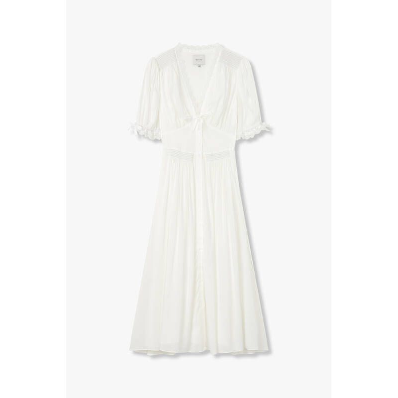 REFORMATION 레이스 브이넥 드레스 Ketra Dress - 화이트 271586