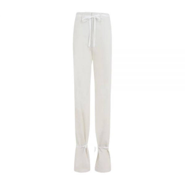 LEMAIRE 르메르 STRAIGHT PANTS WITH STRINGS (PA1098 LF1253 001) (스트레이트 스트링 팬츠)