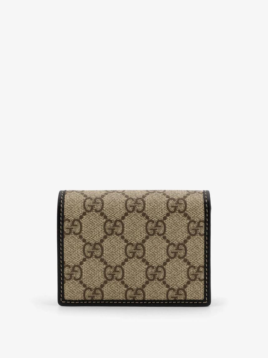 GUCCI GG Supreme Fabric and leather wallet 820692FAD6L