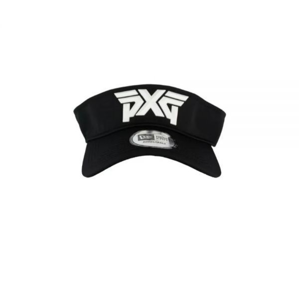 PXG 피엑스지 25SS FACETED LOGO SPORT VISOR VELCRO ADJUSTABLE (H-UHW79-BLK) (로고 스포츠 바이저)
