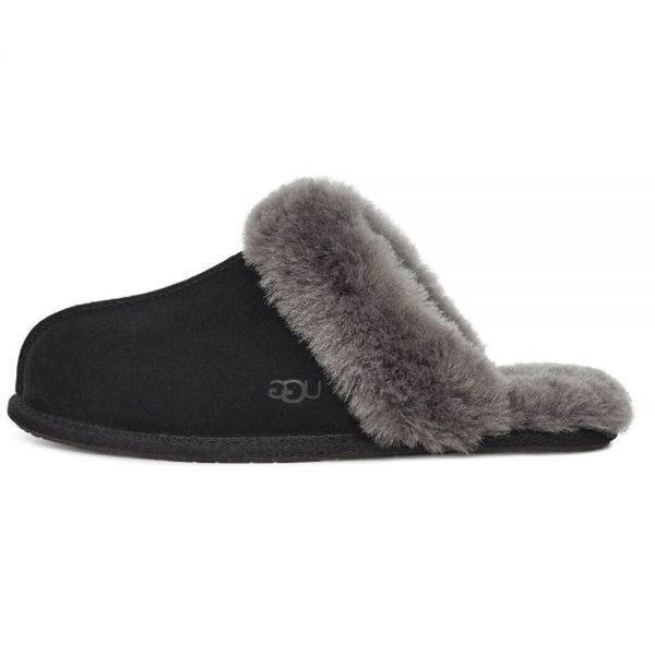 UGG 어그 스커페트 2 HOUSE 슬리퍼 1106872 - 블랙/그레이 양털 슬라이드 460630