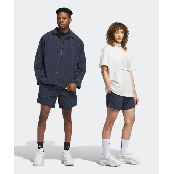 adidas 아디다스 바스켓볼 우븐 숏 팬츠 - 딥네이비 IY0025