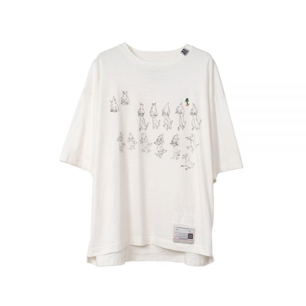 MIHARA YASUHIRO A13TS642 white (덕 프린티드 티셔츠)