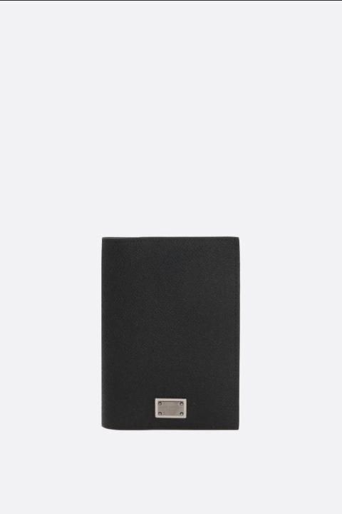 DOLCE & GABBANA Dauphine leather passport holder BP2215AG21980999