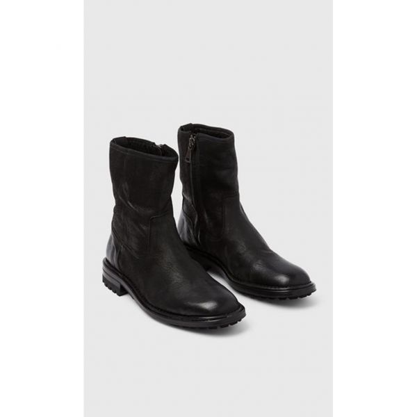 JOHN VARVATOS 존바바토스 에식스 시어링 지퍼 부츠 F4169X3-002 - 내츄럴 블랙 271386
