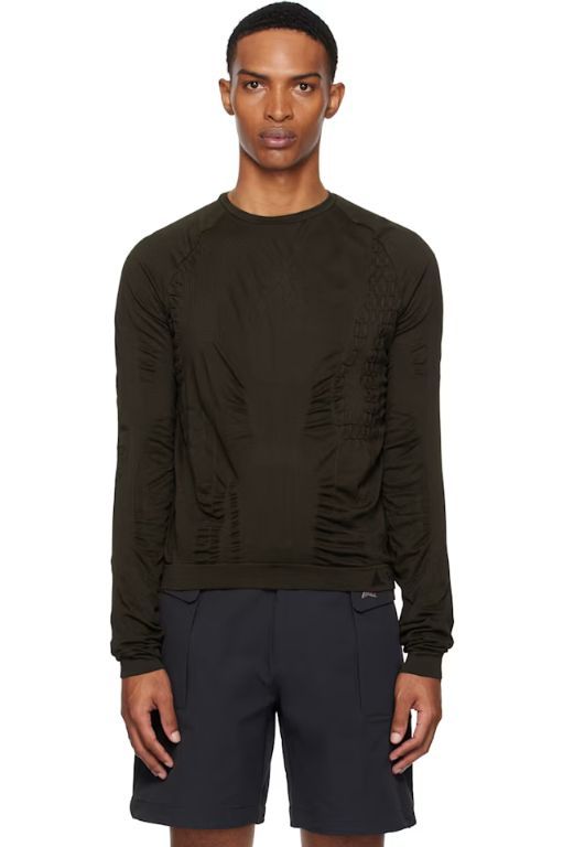 [로아]Brown 3D Knit Long Sleeve Sweater 251204M201004